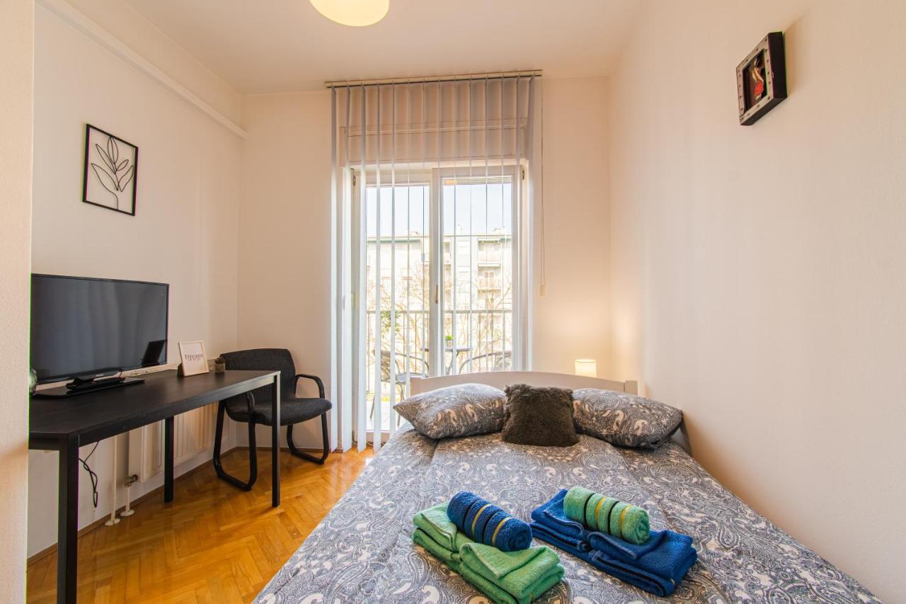 Апартаменты Flexible Selfcheckins 47 - Zagreb - Two Loggia - New - 3 Beedroms - 2 Wc Экстерьер фото